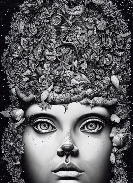 Image similar to Gaia goddess painting by Dan Hillier, trending on artstation, artstationHD, artstationHQ, 4k, 8k