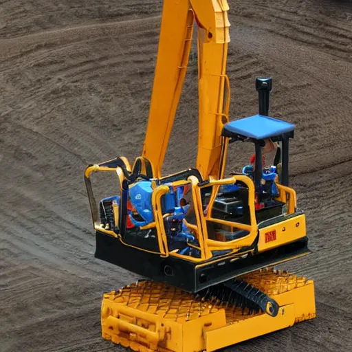 bucket - wheel - excavator robot | Stable Diffusion