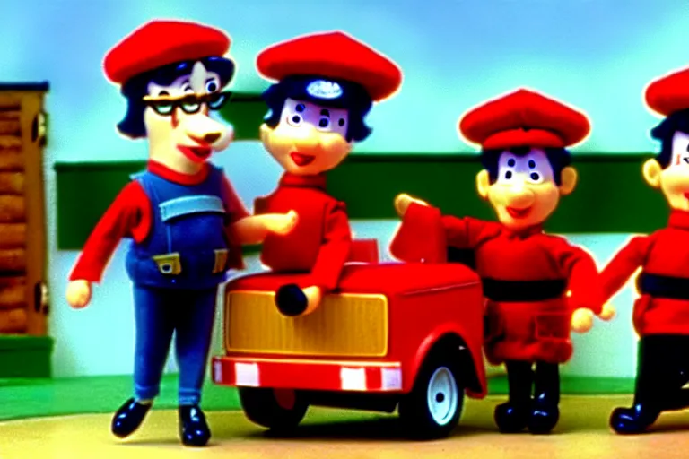 Image similar to Postman Pat 1980s show