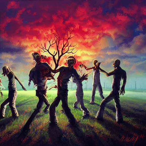 Image similar to zombie apocalypse by rhads, detailed