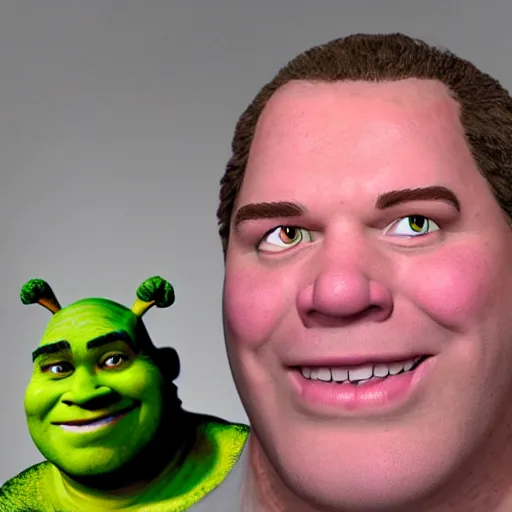 Prompt: Glenn Davis as Shrek