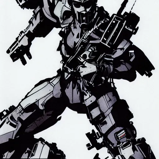 Image similar to jetstream sam by yoji shinkawa