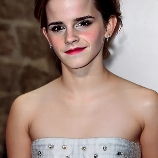 Prompt: Emma Watson smiling 8k