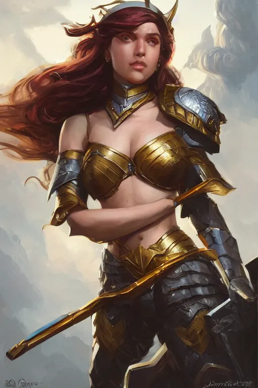 Image similar to amazon valkyrie athena, d & d, fantasy, portrait, highly detailed, headshot, digital painting, trending on artstation, concept art, sharp focus, illustration, art by artgerm and greg rutkowski and magali villeneuve