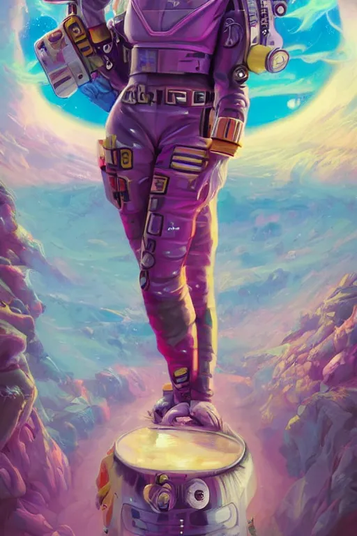 Image similar to A Retropunk Naturewave Defender, Astronaut Llama, beautiful realistic cinematic portrait, llama superhero character llama fashion design, by David Heskin and Paul Lehr and Josan Gonzalez and llama, Russell Mills and Igor Kieryluk, Artgerm, WLOP, 8k, Hi-Fructose, masterpiece anthro illustration, daily deviation, llama