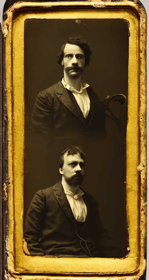 Image similar to a highly detailed digital collodion photograph, a portrait of a playwright