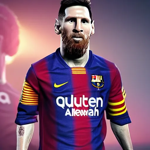 Prompt: Messi as cyborg, ultra realistic,detailed,4K,unreal engine 5,