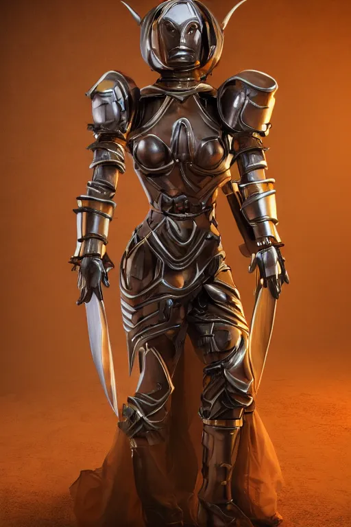 Prompt: a female DND warforged, high resolution film still, 8k, HDR colors, cosplay, studio lighting