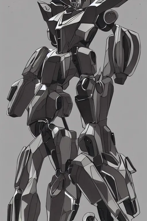 Prompt: very symmetrical!! full body illustrations of mecha, pen and ink, moderately detailed, concept art, zone of the enders aesthetic, artstation