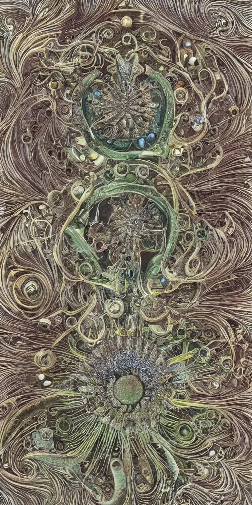 Prompt: a car in the style of ernst haeckel
