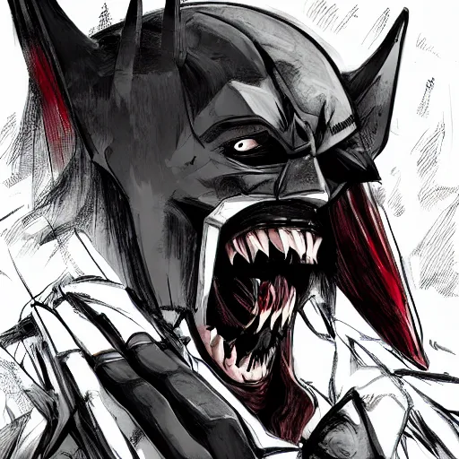 Image similar to the batman who laughs, comic strip style, dynamic lighting, fantasy concept art, trending on art station, stunning visuals, creative, cinematic, portrait, ultra detailed