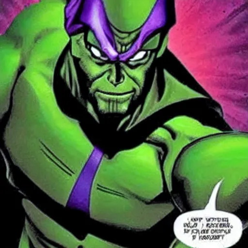 Image similar to Piccolo as Thanos