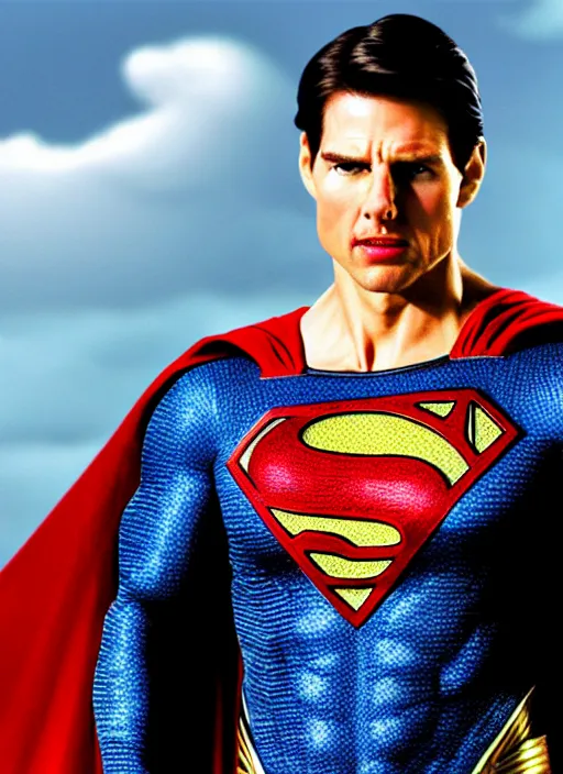 Image similar to film still of tom cruise as superman 8 2 0 2 3