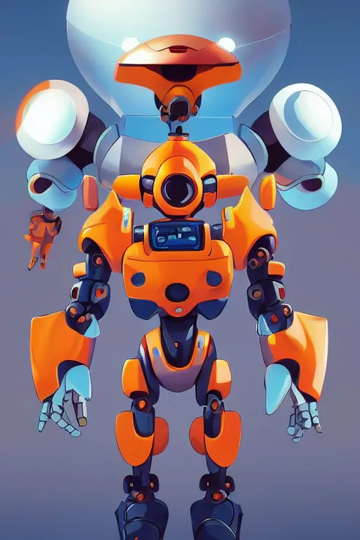 Image similar to metabots medabots medarotto medarot robot minimalist comics, behance hd by jesper ejsing, by rhads, makoto shinkai and lois van baarle, ilya kuvshinov, rossdraws global illumination ray tracing hdr radiating a glowing aura