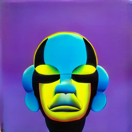 Image similar to chrome face jacket by shusei nagaoka, kaws, david rudnick, airbrush on canvas, pastell colours, cell shaded, 8 k