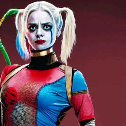 Image similar to A still of Kaley Cuoco as Harley Quinn in The Suicide Squad (2021)