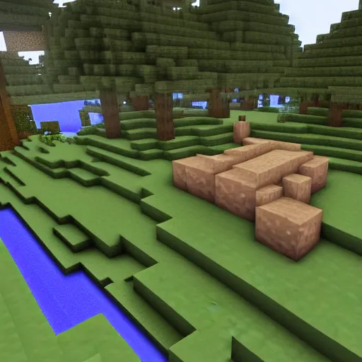 Image similar to youtuber technoblade with a crrown against youtuber dream in minecraft