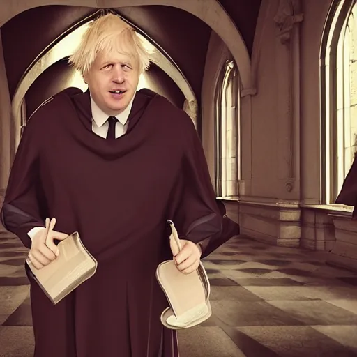 Prompt: Boris Johnson with Nuns body, realistic artstyle, wide shot, dramatic lighting, octane render, hyperrealistic, high quality, highly detailed, HD, beautiful, cinematic, 8k, unreal engine, facial accuracy, symmetrical