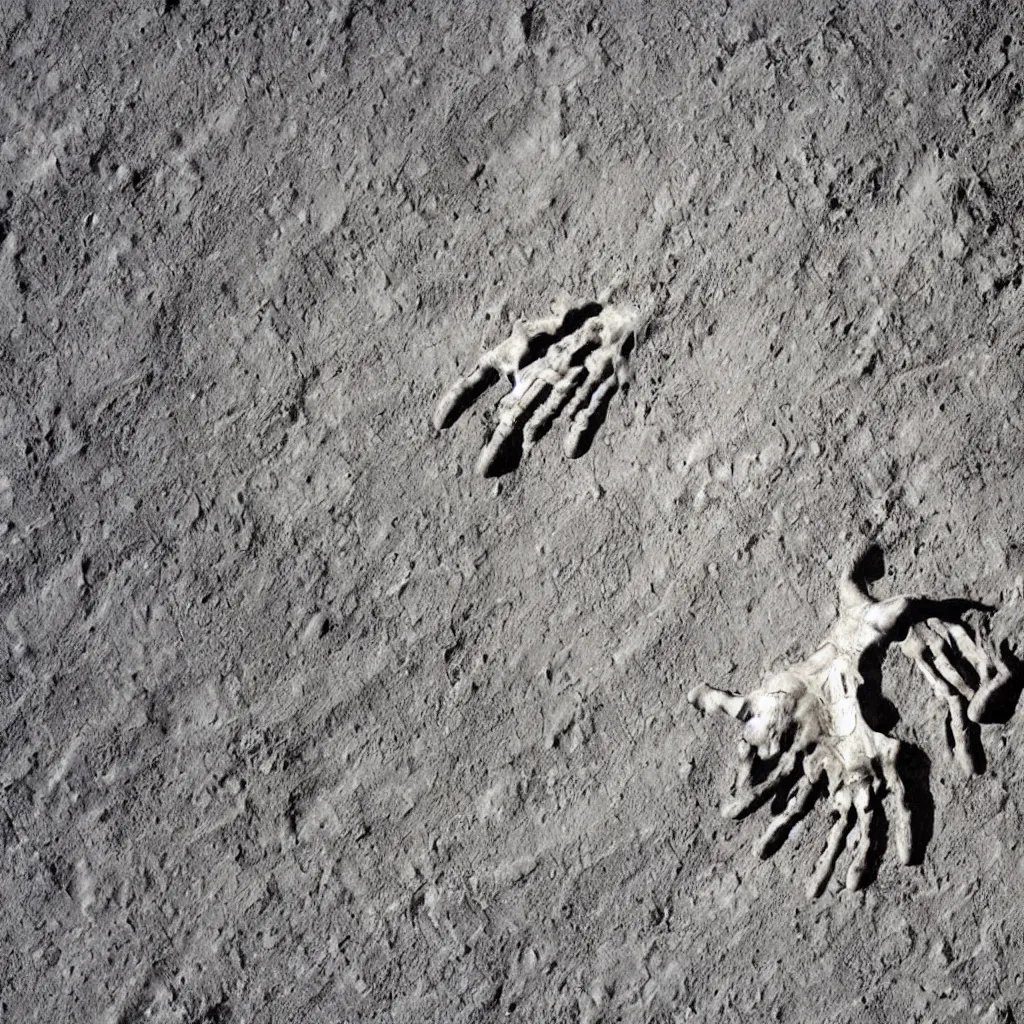 Image similar to a huge skeletal hand grasps earth from space