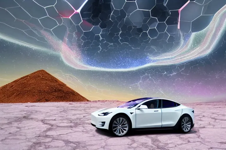 Prompt: futuristic tesla street with Singaporean lush onsen with royal white and pink and white and luxurious gold colors, advanced civilization, high-end onsen, at the Salar De Uyuni, Hexagonal formations on the surface of salt crystallization, combined between sedimentary deposits, bubbling geysers, interstellar night reflection of the sky, intricate, elegant, luxurious, digital painting, concept art, smooth, sharp focus, from Star Trek 2021, illustration, by WLOP and Ruan Jia and Mandy Jurgens and William-Adolphe Bouguereau, Artgerm