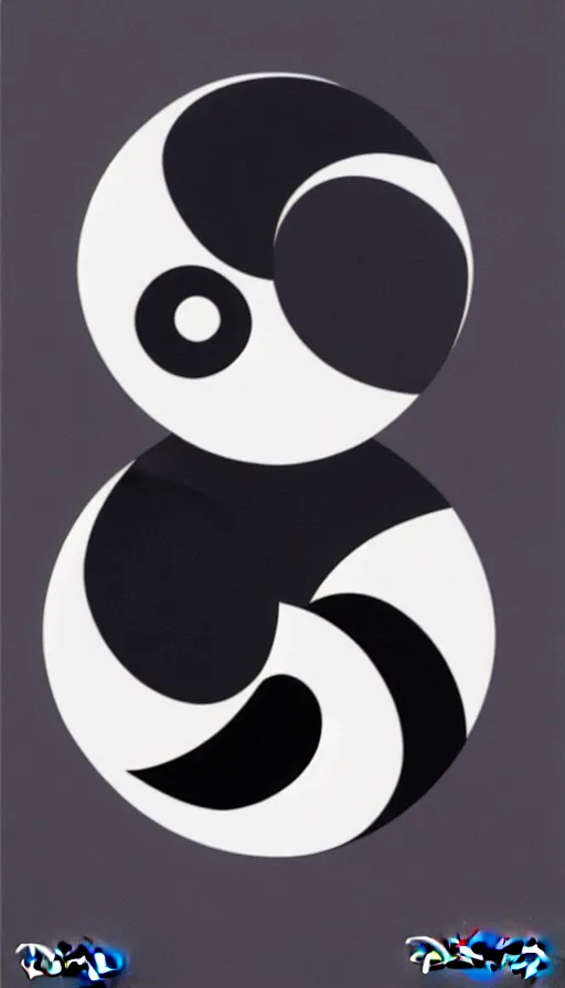 Image similar to Abstract representation of ying Yang concept, by Disney Concept Artists