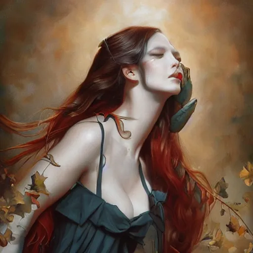 Prompt: a beautiful painting representative of the art style of artgerm + wlop + gerald brom