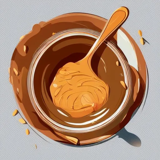 Prompt: a jar of peanut butter clean cel shaded vector art. shutterstock. behance hd by lois van baarle, artgerm, helen huang, by makoto shinkai and ilya kuvshinov, rossdraws, illustration