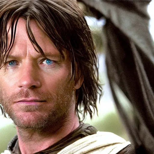 Image similar to Ewan McGregor as Aragorn