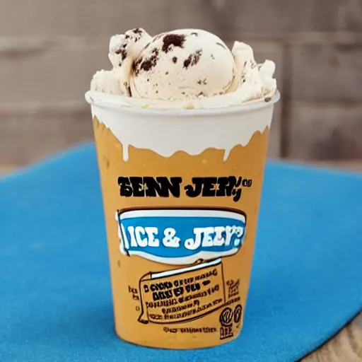 Prompt: ben and jerry's poop flavored ice cream pint