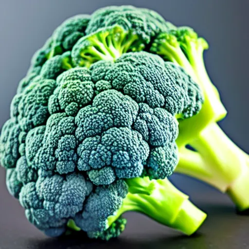 Prompt: blue colored broccoli