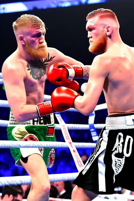 Image similar to jake paul boxing conner mcgregor