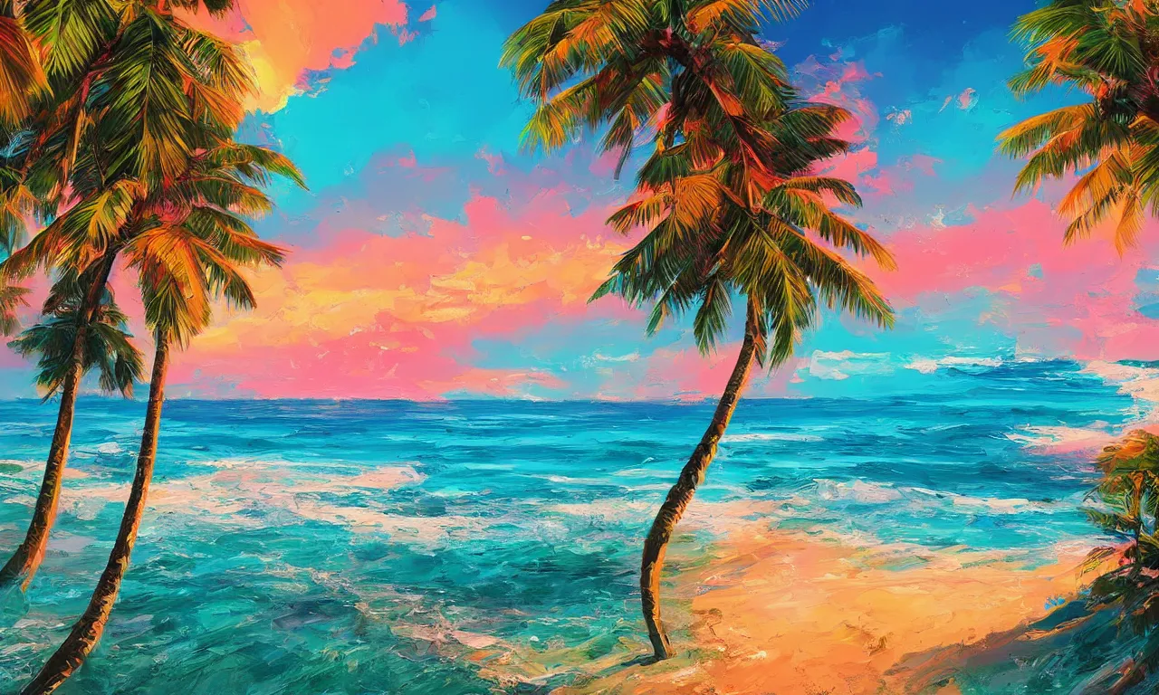 Image similar to paradise beach by alena aenami artworks in 4 k