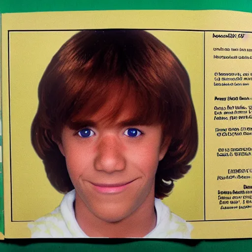 Image similar to yearbook photo of shaggy from scooby - doo, hyperrealistic, award winning