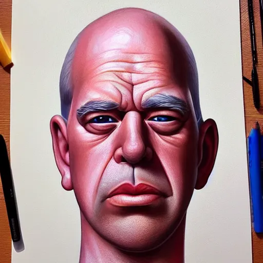 Prompt: beautiful realistic portrait of homer simpson by artgerm