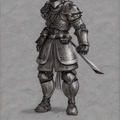 Prompt: heroic character design of anthropomorphic beaver, portrait, holy crusader medieval knight, final fantasy tactics character design, character art, colorized pencil sketch, highly detailed, Akihiko Yoshida,