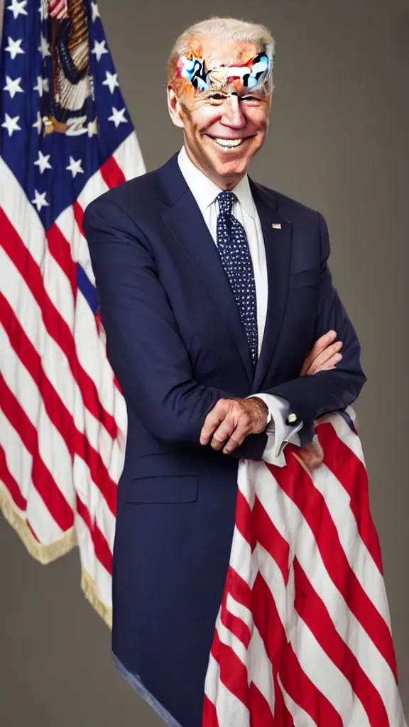 Image similar to Joe Biden as senator Armstrong, full body portrait