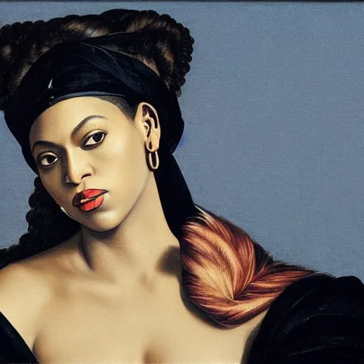 Image similar to beyonce by caravaggio