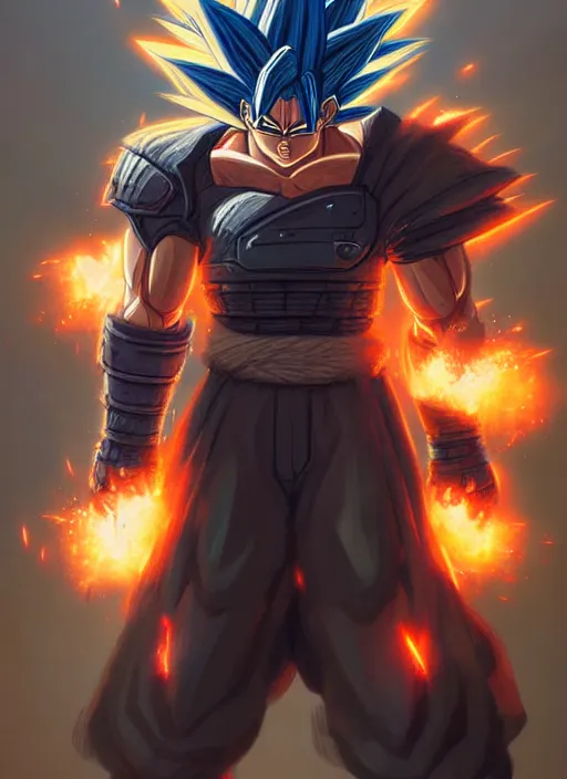 Prompt: portrait epic armored goku with monkey wings. highly detailed, digital painting, concept art, smooth, sharp focus, illustration, art by greg rutkowski