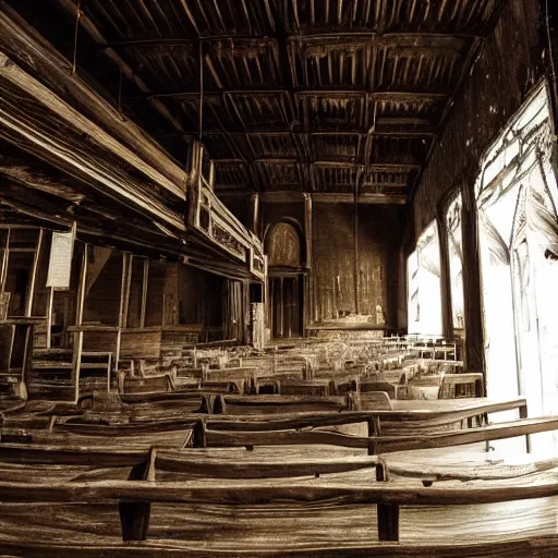 Image similar to picture of a complex disgusting creature, as in movies by david cronenberg, southern gothic, inside of an old wooden church in louisiana, dark and intricate photograph