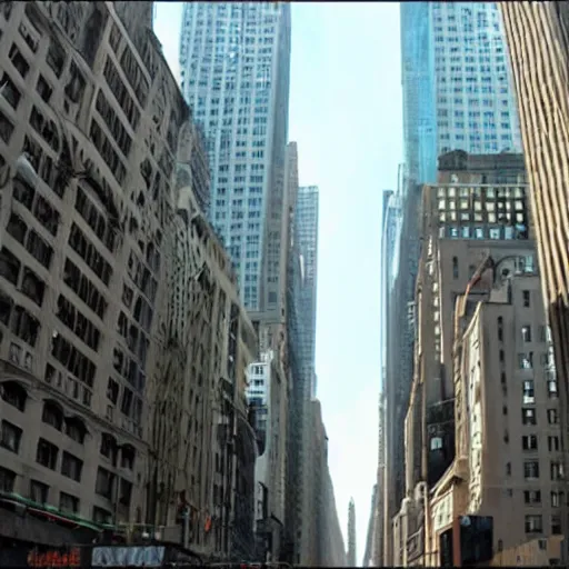 Prompt: New York city in the movie Inception, professional cinematography, CGI