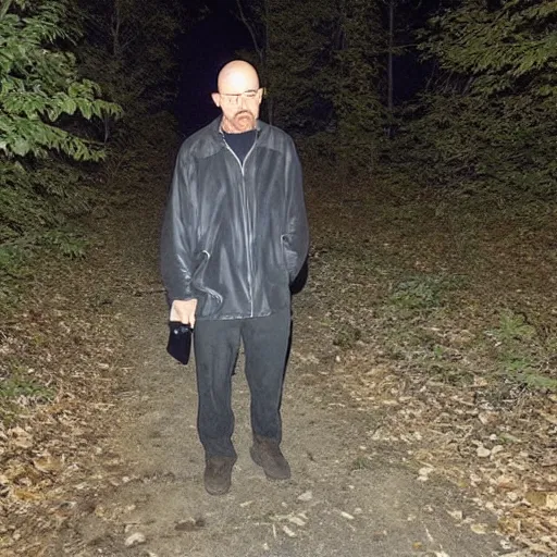 Image similar to Walter White Caught on trail Cam during Night