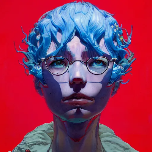 Prompt: prompt : citizen portrait soft light painted by james jean and katsuhiro otomo and erik jones, inspired by akira anime, smooth face feature, intricate oil painting, high detail illustration, sharp high detail, manga and anime 1 9 9 9