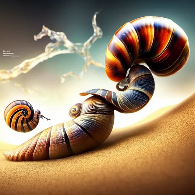 Image similar to epic professional digital art of a heroic snail pushing a marble up a sand hill,, best on artstation, cgsociety, wlop, Behance, pixiv, astonishing, impressive, outstanding, epic, cinematic, stunning, gorgeous, much detail, much wow,, masterpiece.