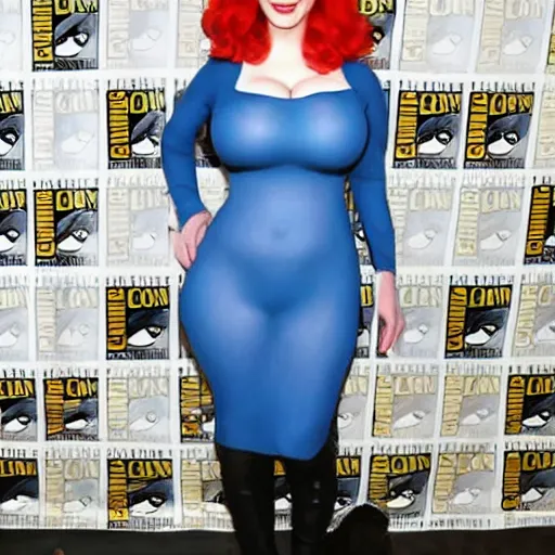 Image similar to Bulma as Christina Hendricks,