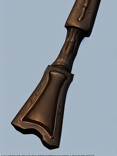 Prompt: digital artwork of a war axe. trending on artstation. zbrush, pbr, sculpt, unreal engine 5, concept art, gaming.