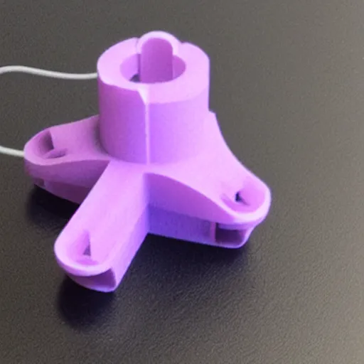 Image similar to a 3d printed adapter, fresh from the printer