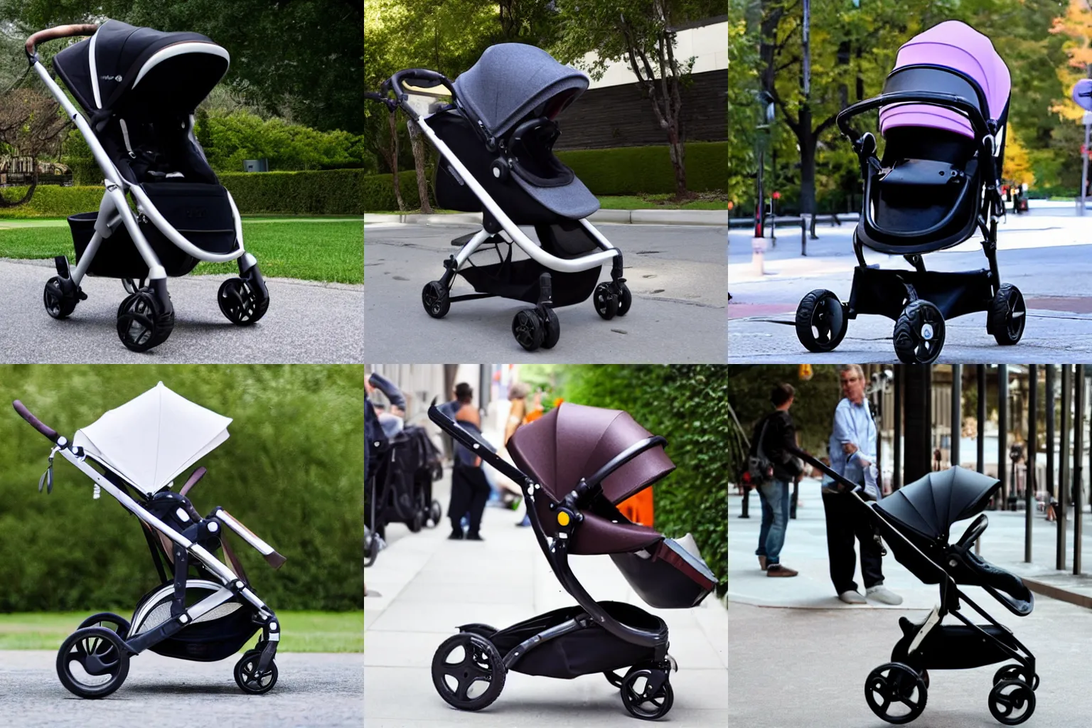 Prompt: baby stroller designed by David Cronenberg