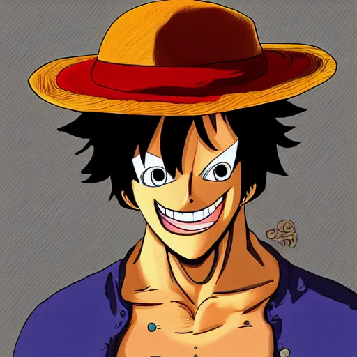 Image similar to Lebron James cosplay as Monkey D Luffy, detailed digital art, colourful masterpiece beautiful beautiful beautiful