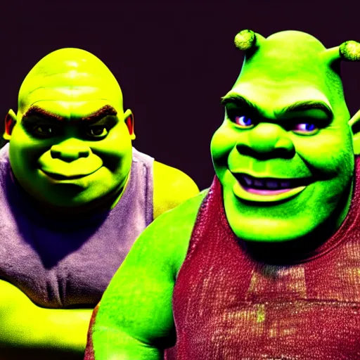 Prompt: photograph of poorly made Shrek cosplay, 8k resolution, high detail, ULTRA REALISTIC VFX, reflections