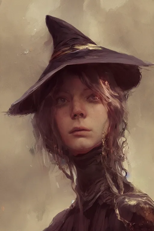 Prompt: portrait of a witch in the middle of a victorian town, concept art by Moebius and Ruan Jia, trending on artstation, artstationHD, artstationHQ, 4k, 8k